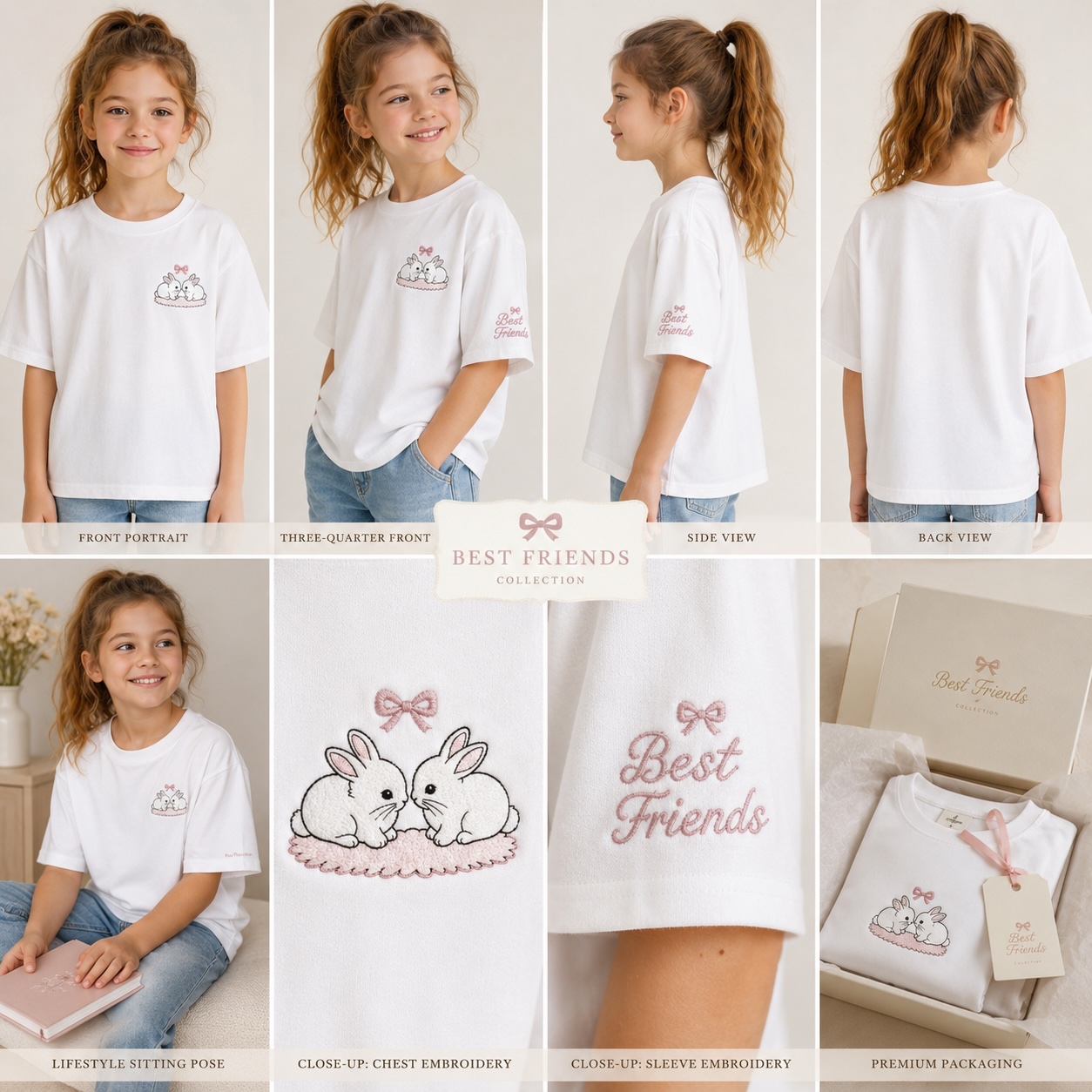 Презентация футболки Best Friends на моделях